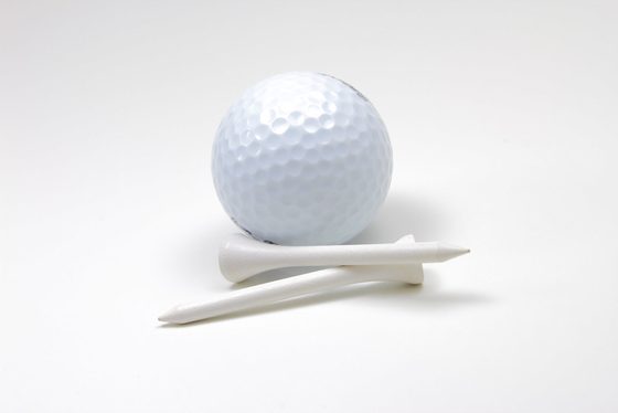 Bolas de golf en primer plano