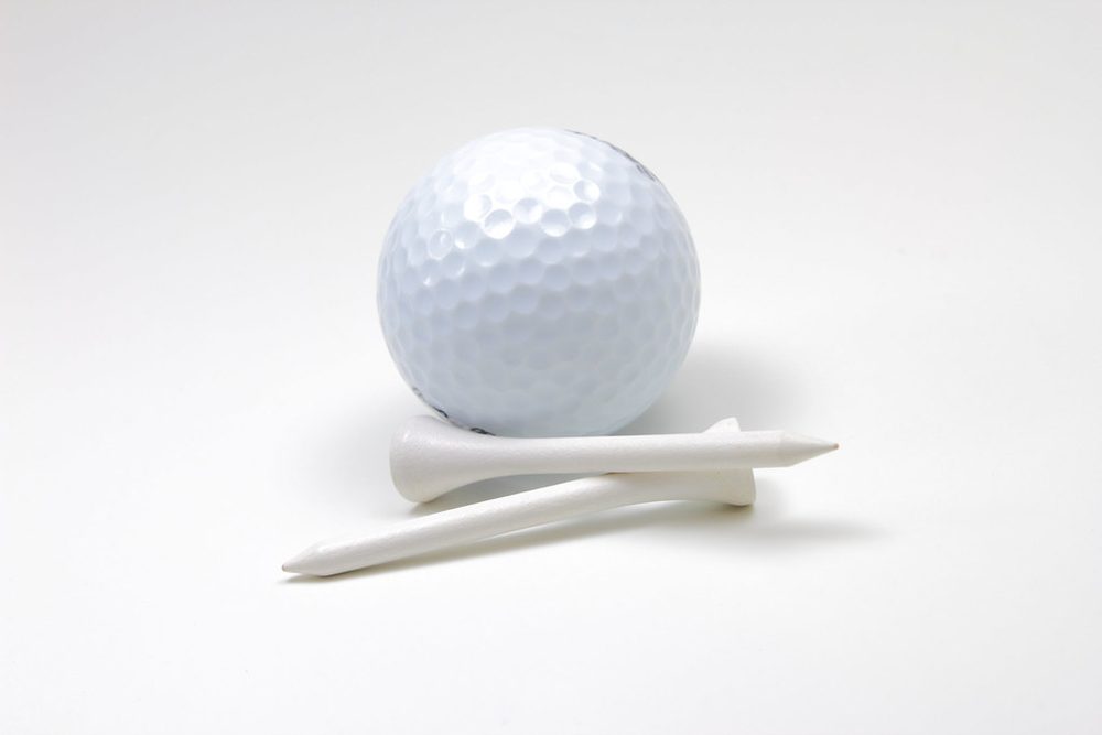 Bolas de golf en primer plano