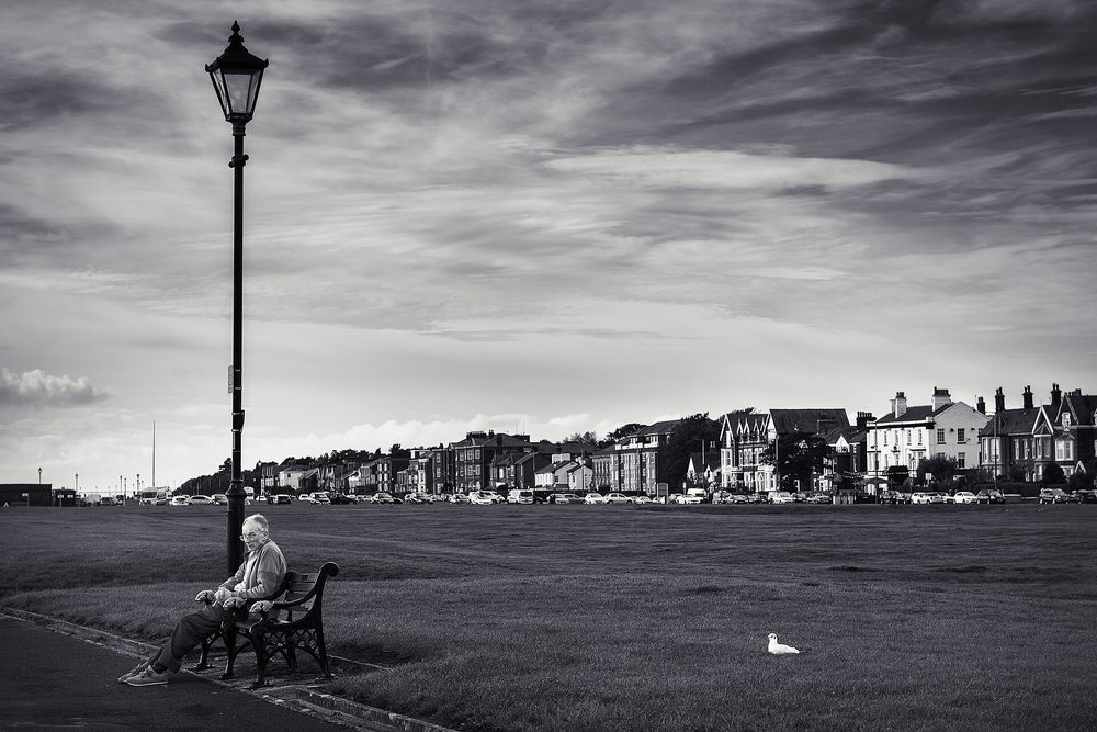 Paseo costero frente al mar en Lytham St Annes, Inglaterra
