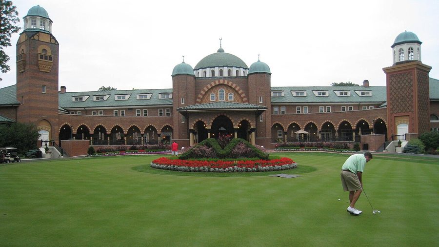 La casa club de Medinah Country Club, en Illinois, sede de la Presidents Cup 2026 (foto de archivo)